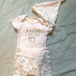 Rae Dunn “mama’s boy” dinosaur outfit